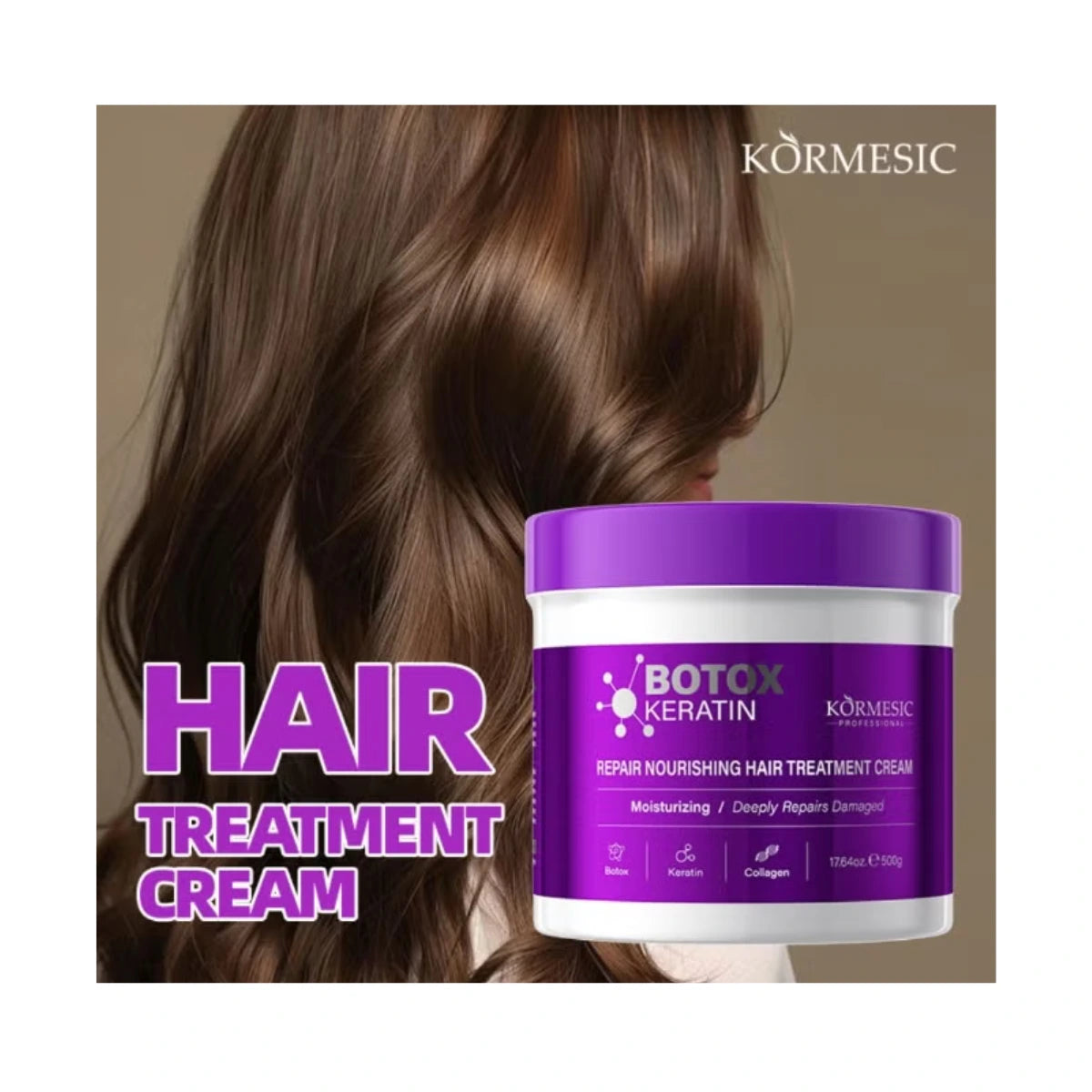 Kormesic Botox Keratin Hair Treatment Cream 500g